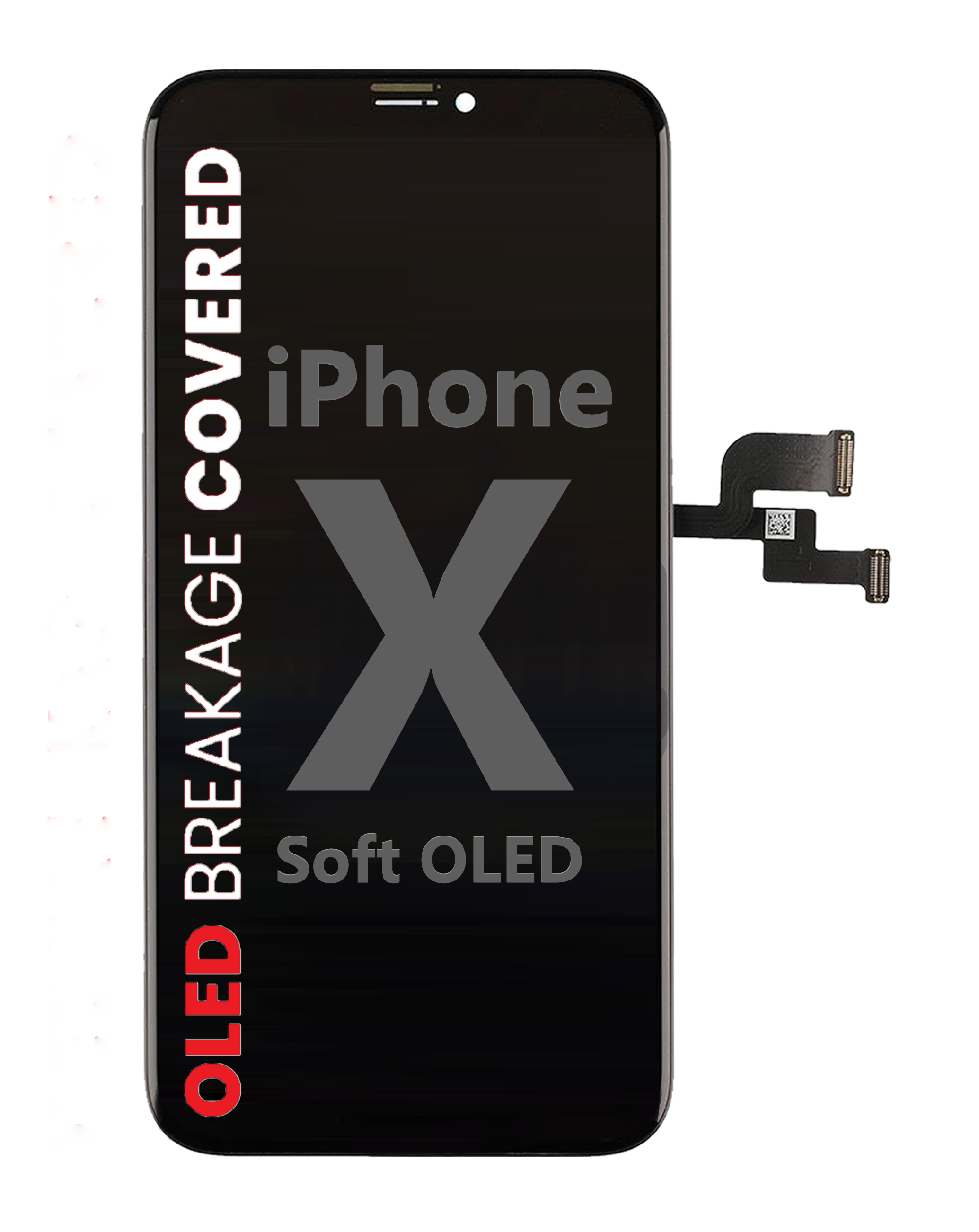 G+ Soft OLED Display For iPhone X ( OLED Break Warranty ) Premium Part