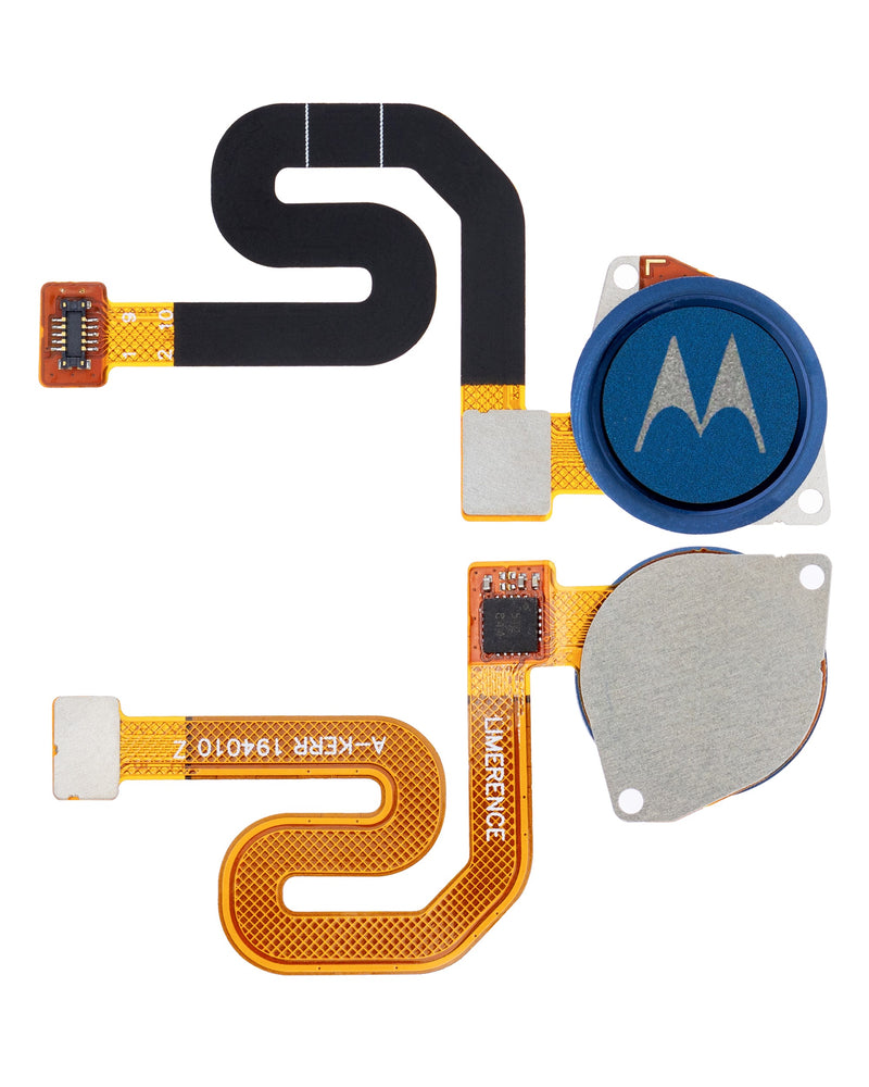 Fingerprint Scanner With Flex for Motorola Moto G7 Power (XT1955-6 / XT1955Dl) / G7 Supra (XT1955-5 / 2019) / G7 Optimo Maxx (XT1955DL / 2019) /  G7 Play (XT1952 / 2019) Blue - OEM Pull