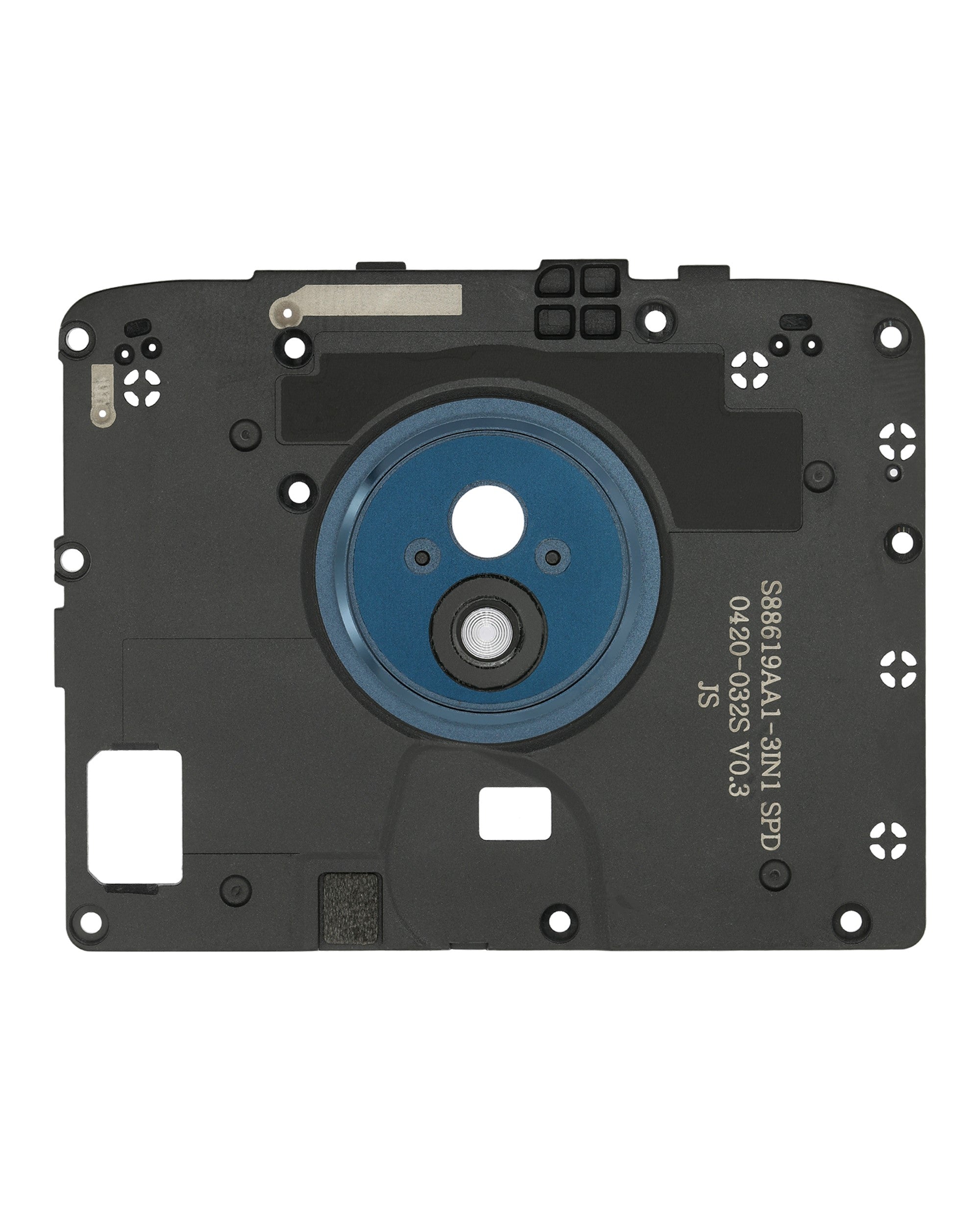 Back Camera Lens With Bracket and Bottom Frame For Motorola Moto G7 Optimo Maxx (XT1955DL / 2019) Blue (US Version) - OEM Pull