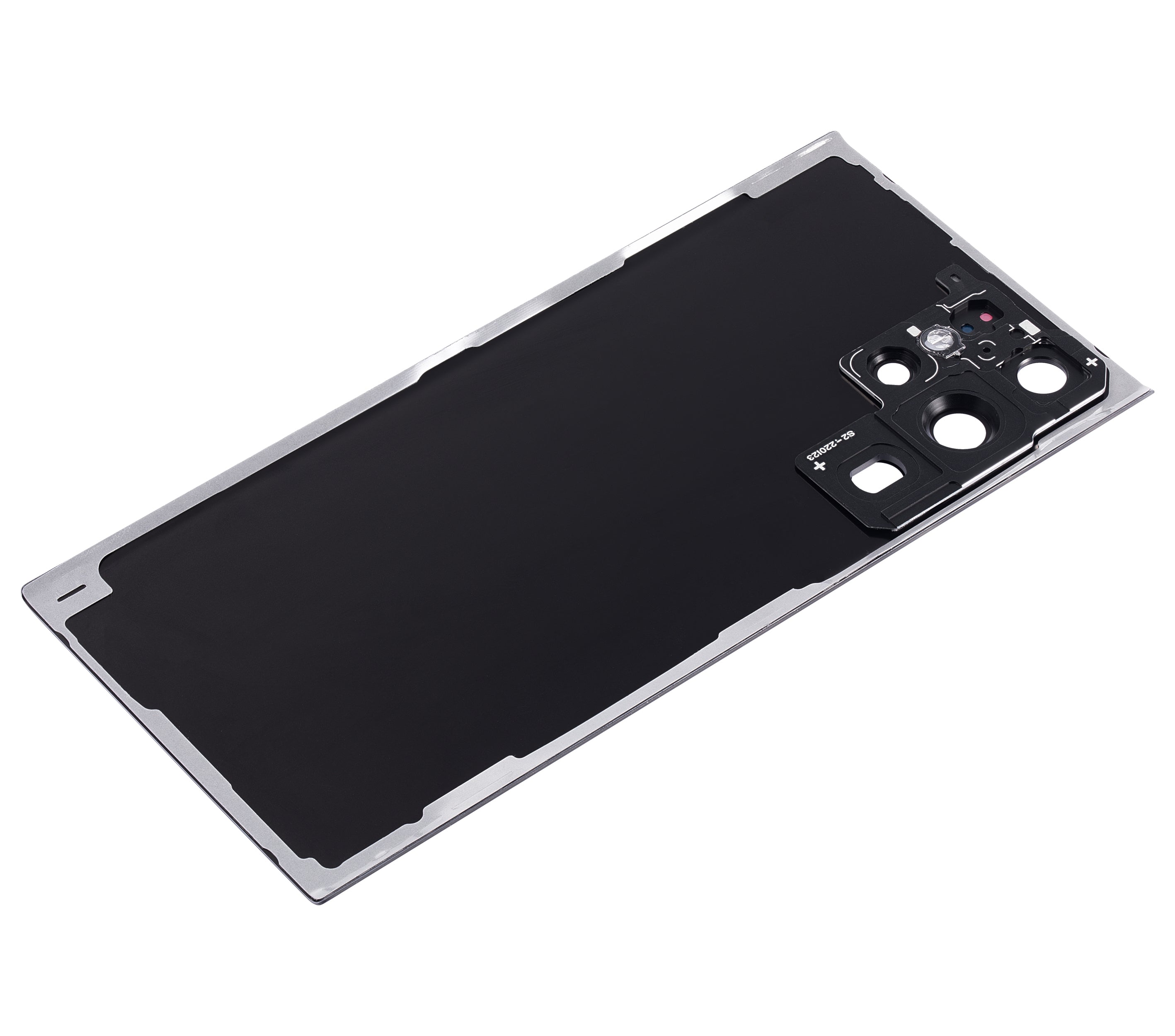 Black, Back Cover Glass With Camera Lens For Samsung Galaxy S22 Ultra 5G (S908U) - OEM Pull