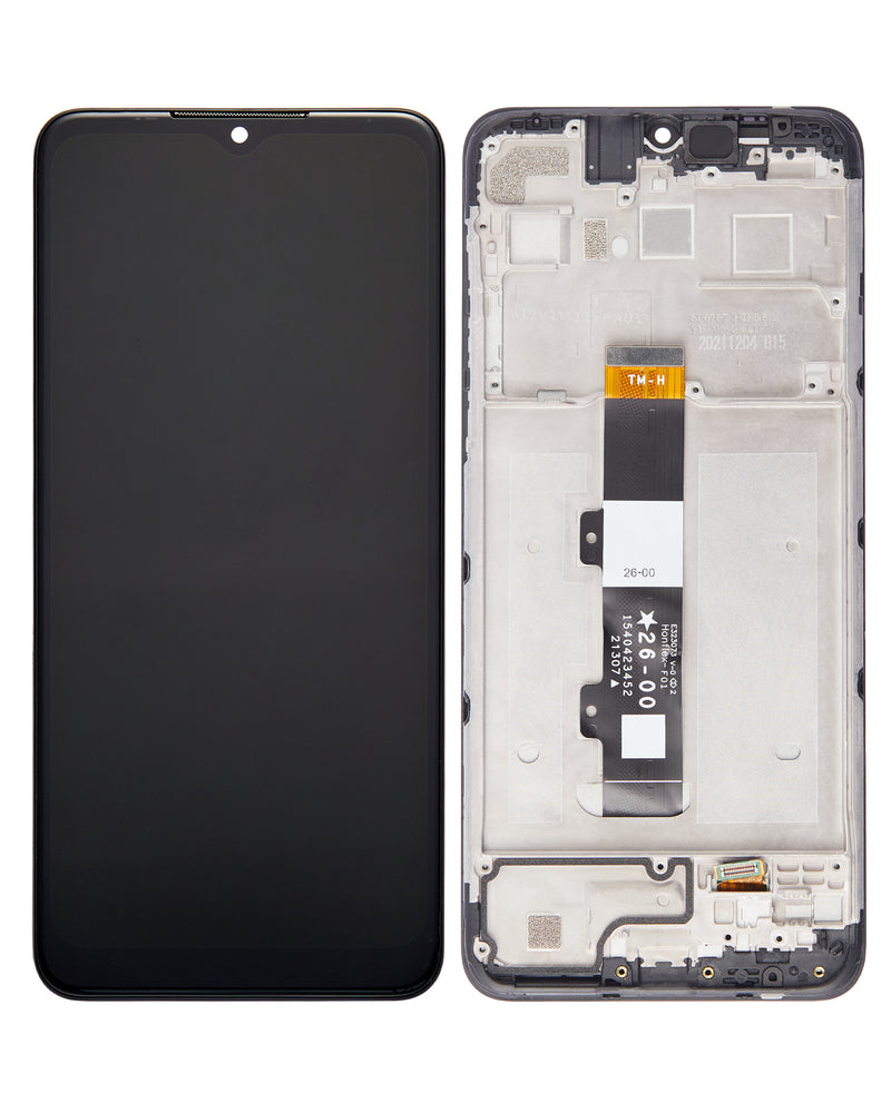 LCD Assembly With Frame Compatible For Motorola Moto G Pure (XT2163 / 2021) (Refurbished)