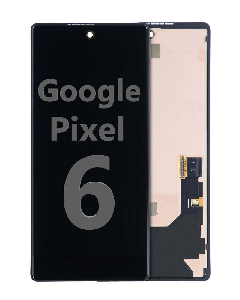 Refurbished - OLED Screen and Digitizer Assembly w/ Frame for Google Pixel 6 (Black)