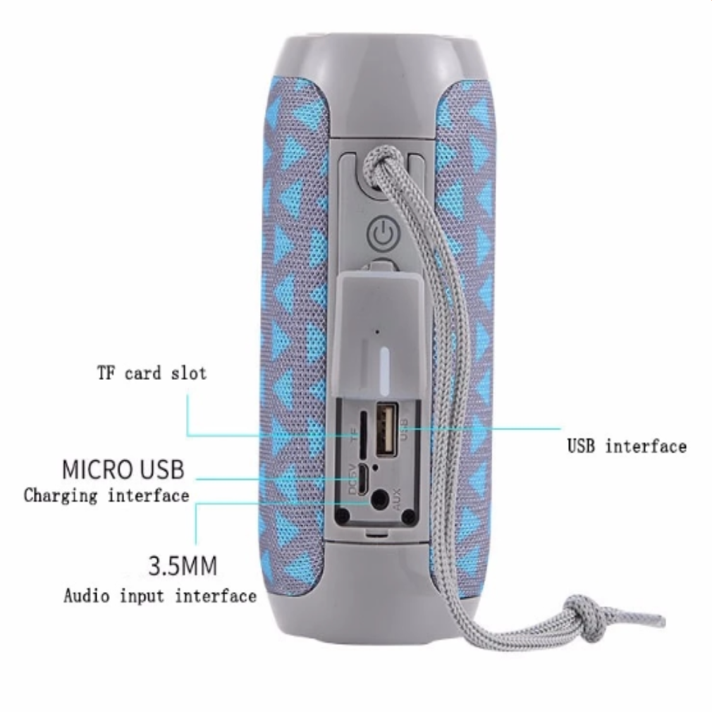 TG117 outdoor wireless portable bluetooth speaker, subwoofer waterproof speaker.
