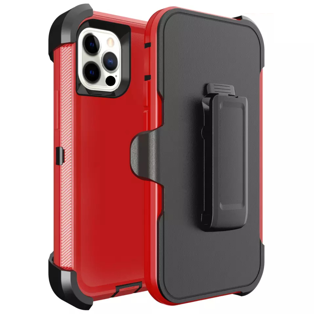 Defender Phone Case Shock Proof Rubber Case with Holster Heavy Duty Compatible with Apple iPhone 14 Pro Max