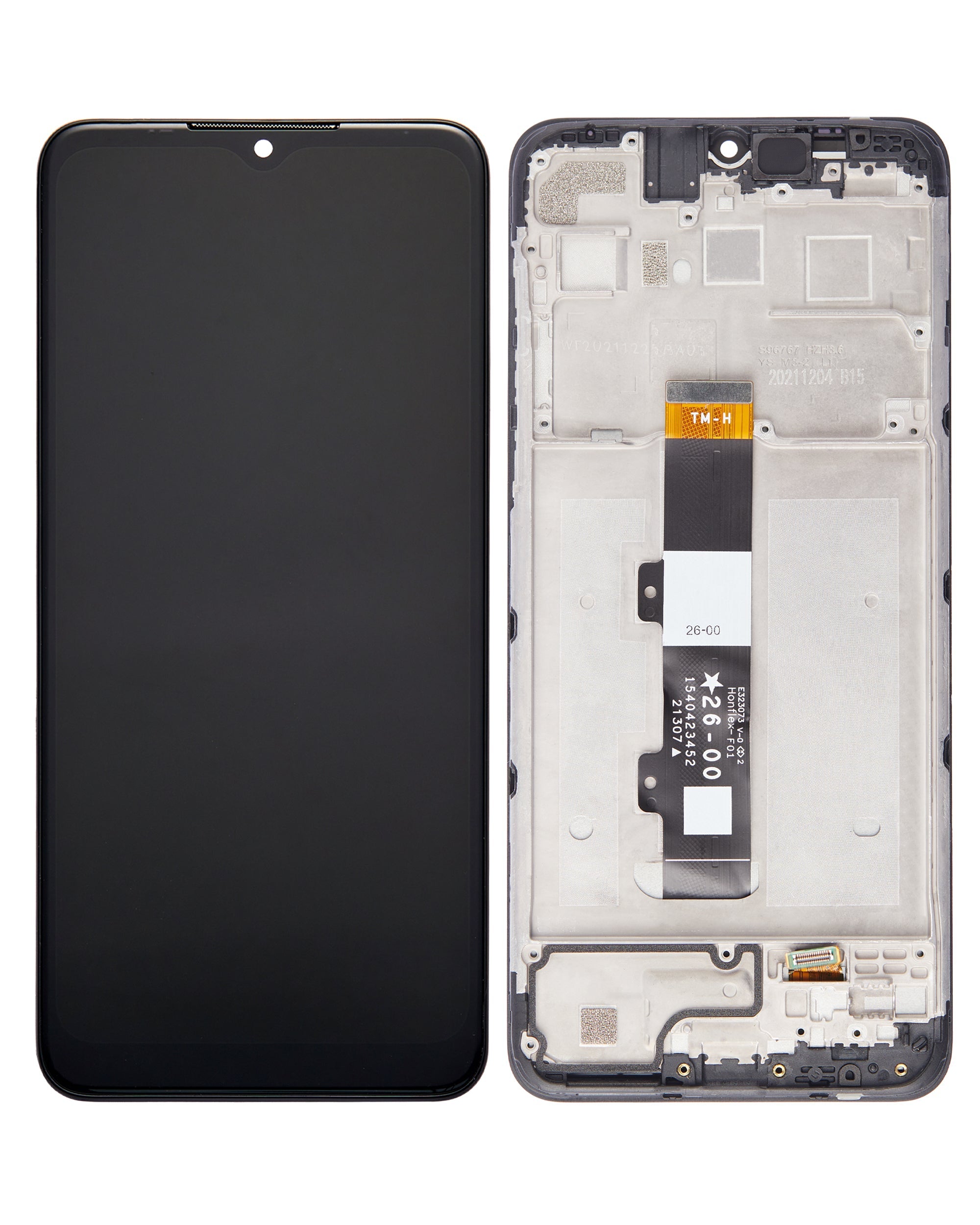 LCD Assembly With Frame Compatible For Motorola Moto G Pure (XT2163 / 2021) (Refurbished)