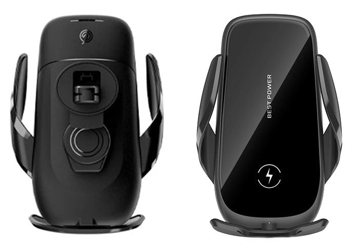Mobile Stand for Car with Wireless charger, Black (M11L)