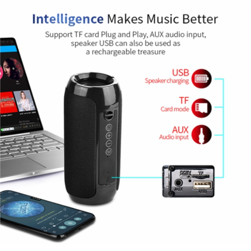 TG117 outdoor wireless portable bluetooth speaker, subwoofer waterproof speaker.