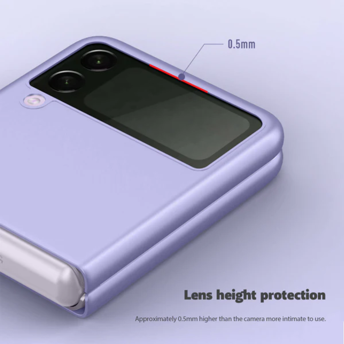 Case for Samsung Galaxy Z Flip 4, Ultra-Thin, Anti-Drop, Protective Phone Case PC Hard Cover