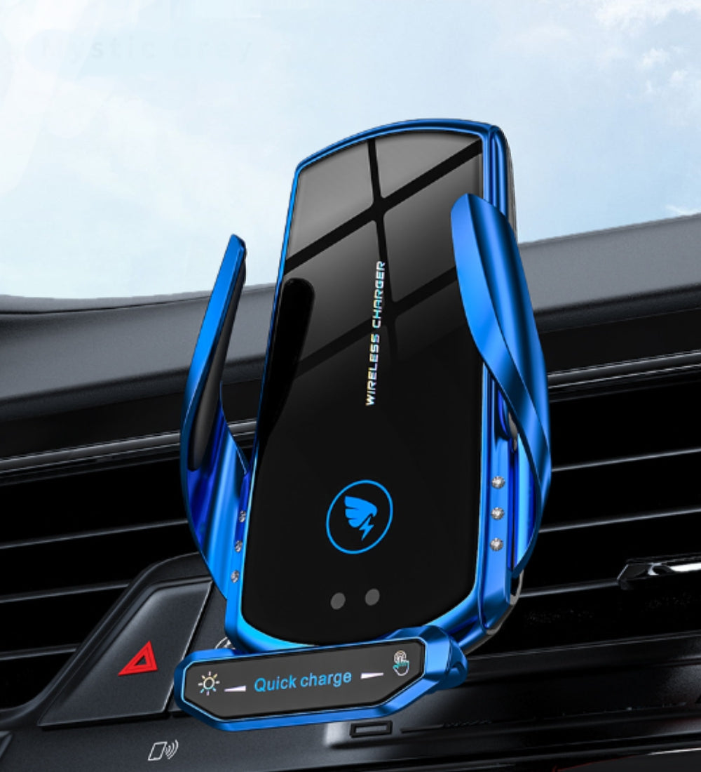 A18 2021 mobile holder fast wireless charging wireless car charger with holder