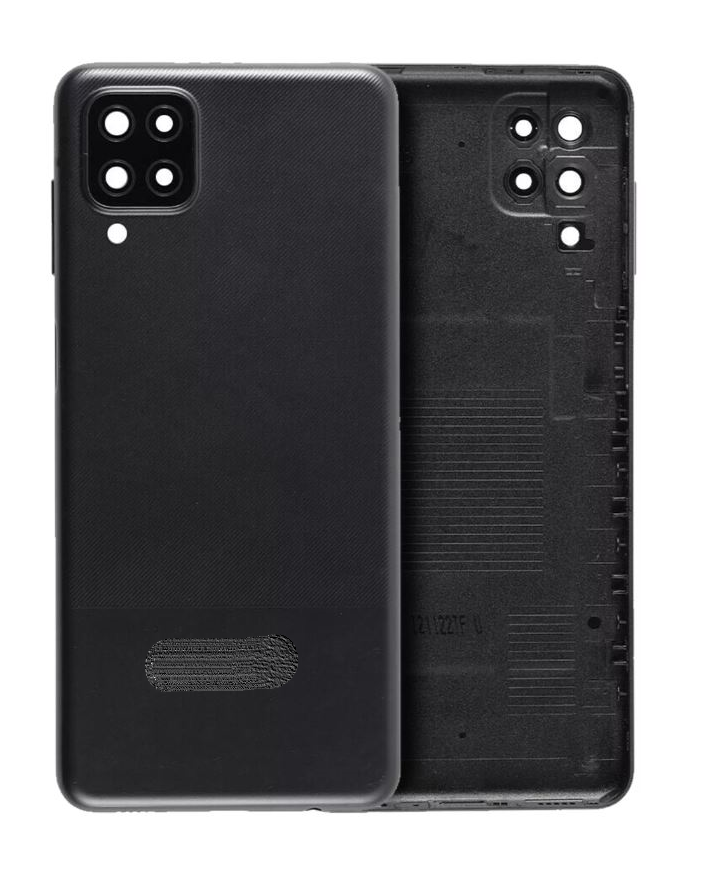 Back Cover Compatible For Samsung Galaxy A12 (A125 / 2020) (Black) OEM Pull- Grade B