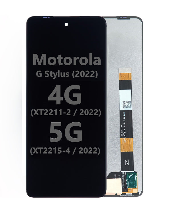 LCD Assembly Without Frame Compatible For Motorola Moto G Stylus 4G (XT2211-2 / 2022) / G Stylus 5G 2022 (XT2215-4 / 2022) (Refurbished), Black