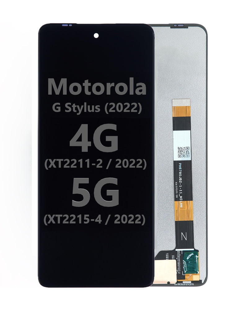 LCD Assembly Without Frame Compatible For Motorola Moto G Stylus 4G (XT2211-2 / 2022) / G Stylus 5G 2022 (XT2215-4 / 2022) (Refurbished), Black