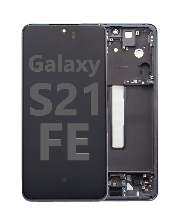 Samsung Galaxy S21 FE OLED Digitizer Assembly with Frame (Black)- OEM Pull (US version)