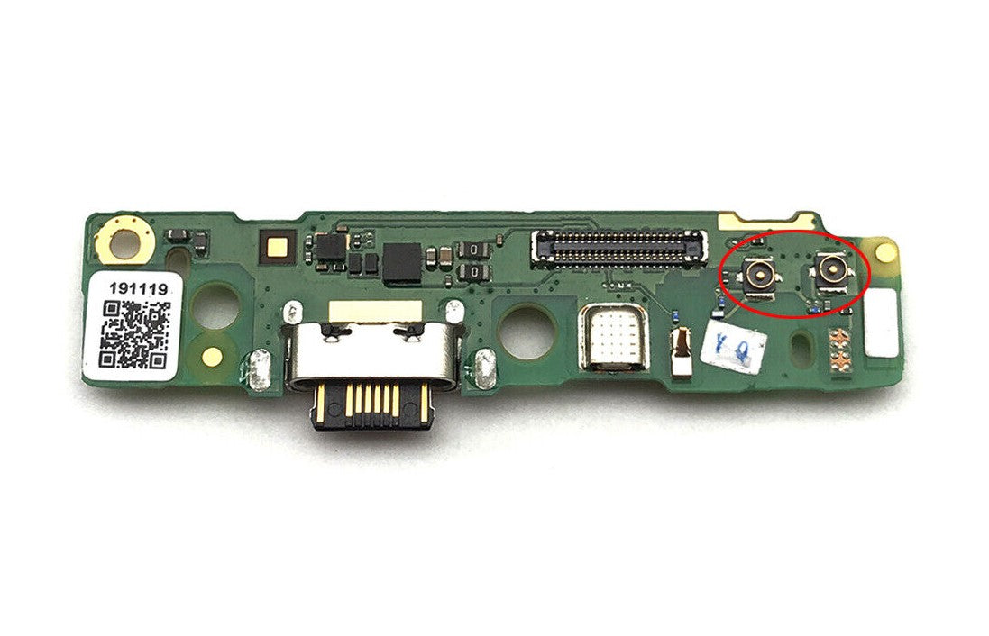 Charging Port With Board for Motorola Moto G7 Power (XT1955-6 / XT1955Dl) / G7 Supra (XT1955-5 / 2019) / G7 Optimo Maxx (XT1955DL / 2019) (US Version) - OEM Pull