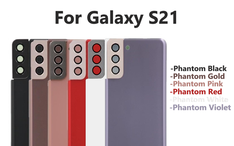 Battery Back Glass W/ Lens For Samsung S21