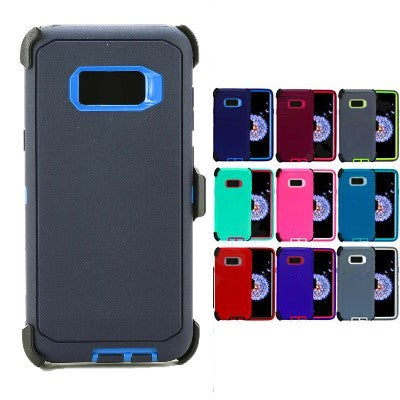 Shock Proof Defender Phone Case with Holster for Samsung Galaxy S8 Plus