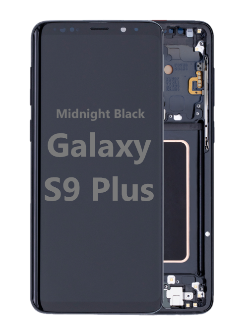 Midnight Black OLED Screen and Digitizer Assembly for Samsung Galaxy S9 Plus (Original Refurbished)