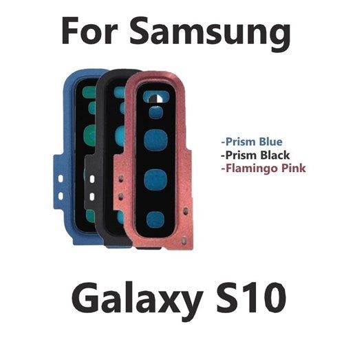 Rear Camera Lens and Cover Bezel For Samsung S10