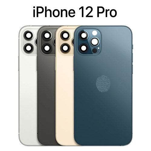 Back Housing W/ Small Parts Pre-Installed For iPhone 12 Pro ( OEM Pulled Grade A )