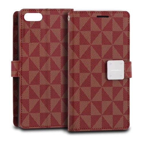 Wallet Case ID Credit Card Cash Slots Premium Synthetic Leather Case for iPhone 7 Plus / 8 Plus