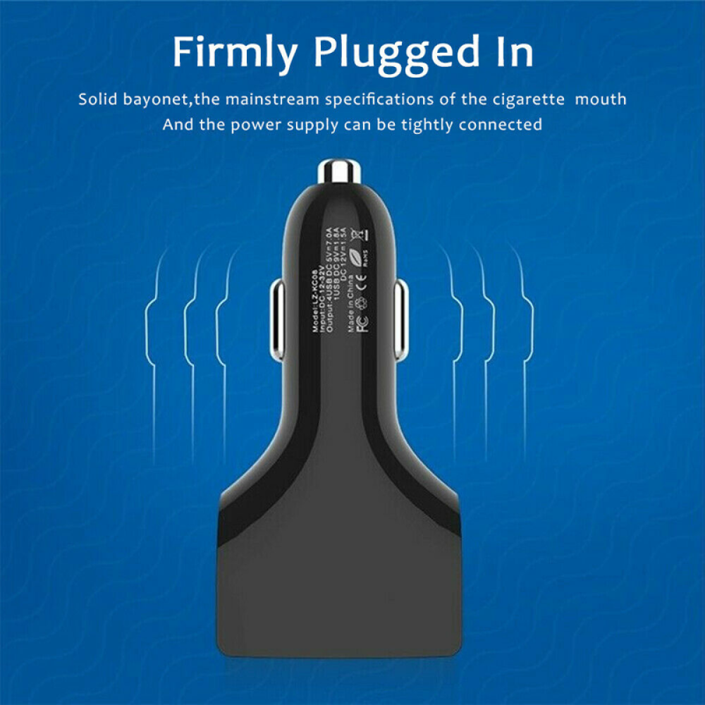 4 USB Port Fast Car Charger QC3.0