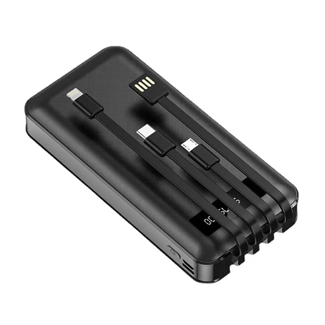 Digital display power bank comes with 4-wire 10000 mAh Capacity