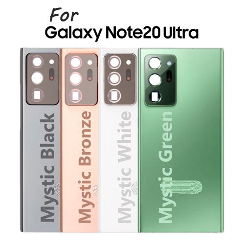 Battery Back Glass W/ Lens For Samsung Note 20 Ultra