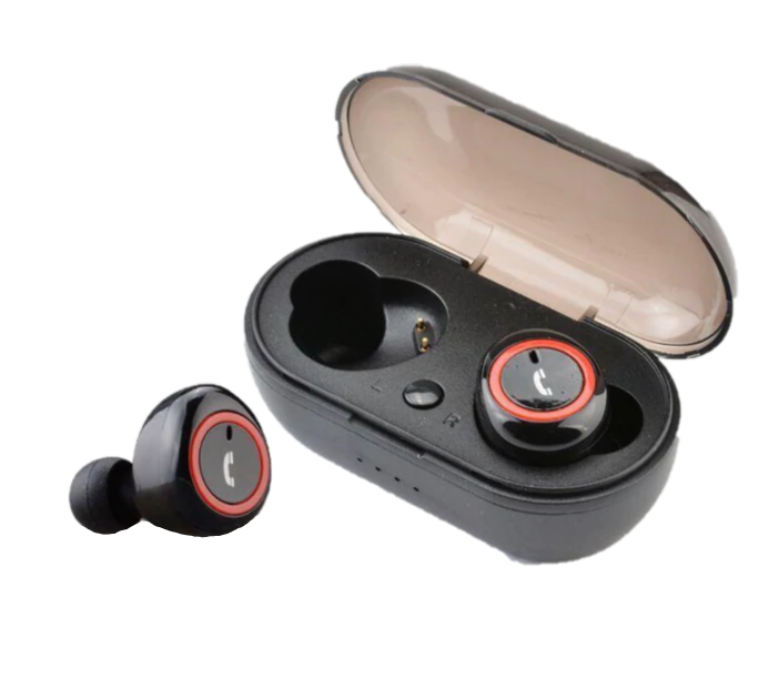 Black, W1 TWS BT V5.0 Wireless in Ear Earbuds Wake up Siri Earphone with Charging Box