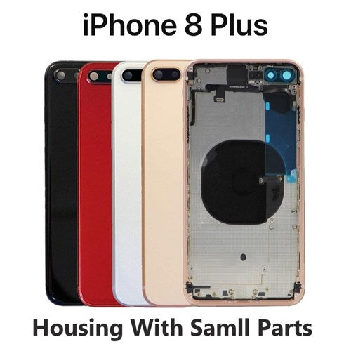 Back Housing W/ Small Components Pre-Installed For iPhone 8 Plus ( OEM Pulled Grade A )