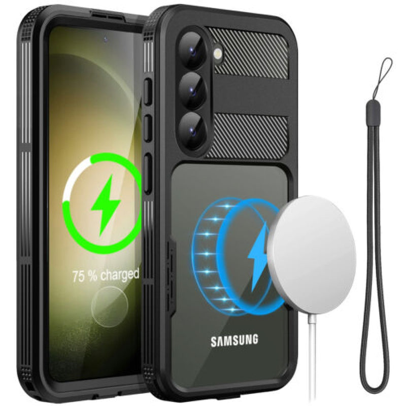 Waterproof Slim Life Proof Case for Samsung S23+ Built-in Screen Protector Heavy Duty  Protective Case