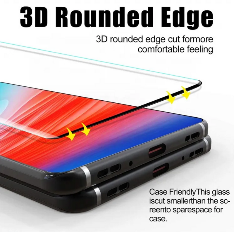 [2 Pack] Samsung S21 Ultra Curved Tempered Glass Full Glue Full Covered ( Case Friendly )