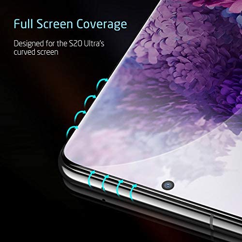 [2 Pack] Edge Glue Full Covered Tempered Glass Compatible with Samsung Note Series ( Case Friendly )
