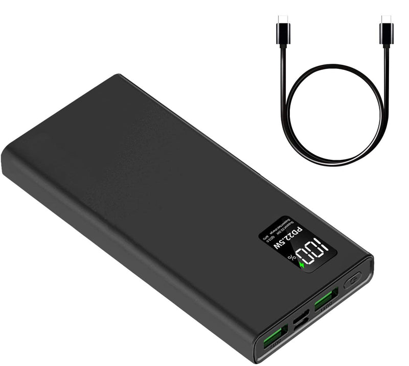 PD22.5 W Power Bank (USB-TYPE, C Input and Output Port & QC3.0 Compliant) 10000 mAh, Lightweight, Thin, Large Capacity, Rapid Charge