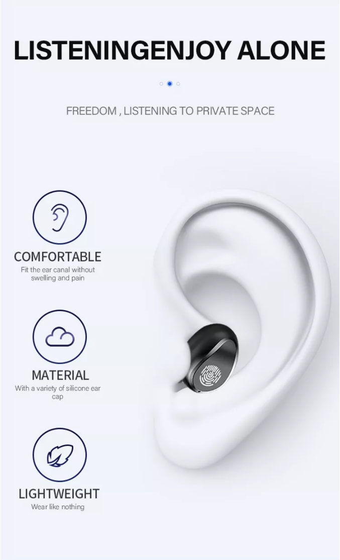 TWS F9-8 earphone 9D Stereo Sports Waterproof led display Headphone