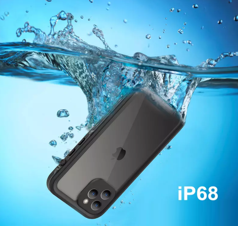 ( Black )Waterproof Slim Life Proof Case for iPhone 11 Pro Max Built-in Screen Protector Shockproof Dustproof Heavy Duty Full Body Protective Case