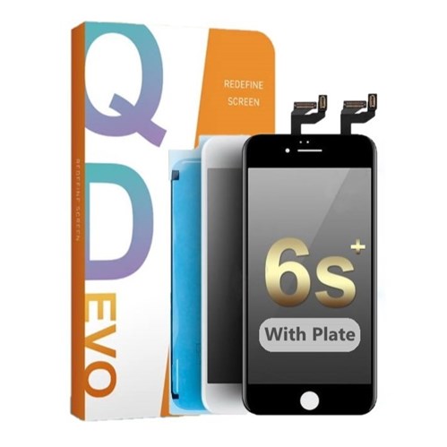 QD Evo LCD Digitizer Assembly For iPhone 6S Plus W/ Plate ( Semi - Premium )