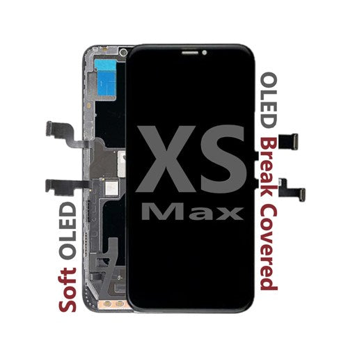 G+ Soft OLED Digitizer Assembly For iPhone XS Max ( OLED Break Warranty ) Premium Part