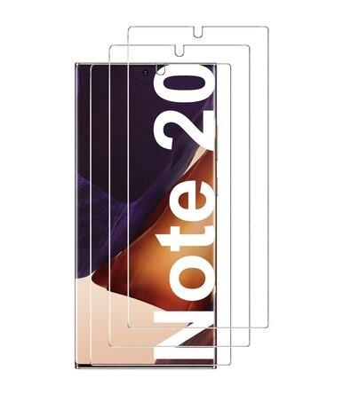 [2 Pack] Clear Double layer Curved Tempered Glass for Samsung Note 20 Case Friendly Edge 9H Premium Tempered Glass [Bubble Free]