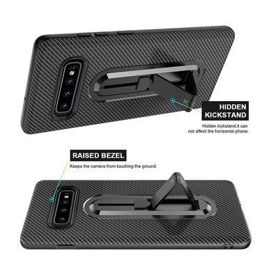 Ultra-thin stealth bracket case for Galaxy S10 Plus, Red