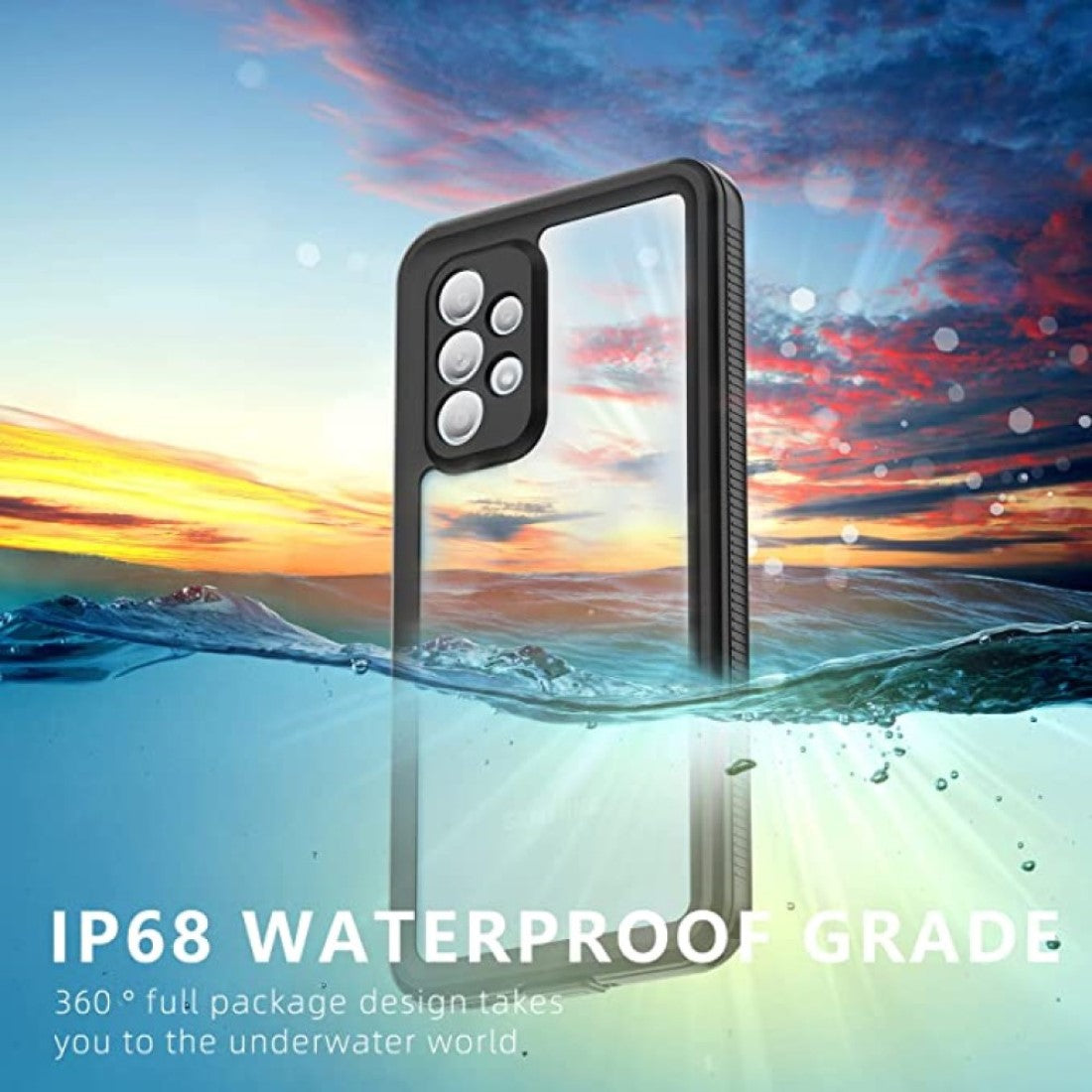 Waterproof Slim Life Proof Case for Samsung Note 10 Built-in Screen Protector Shockproof Dustproof Heavy Duty Full Body Protective Case