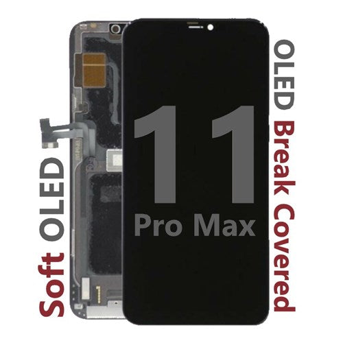 G+ Soft OLED Display For iPhone 11 Pro Max ( OLED Break Warranty ) Premium Part