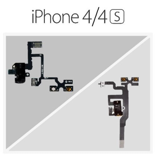 Headphone Jack and Volume Control Flex for iPhone 4 Series