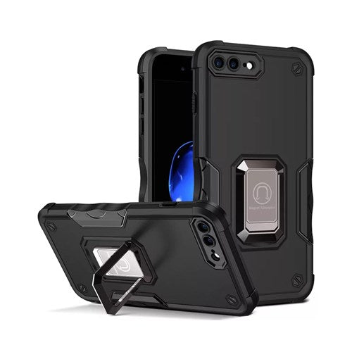 iPhone 7 Plus / iPhone 8 Plus Case Sturdy Ring Kickstand Fingerprint Resistant Shockproof Protective Cover