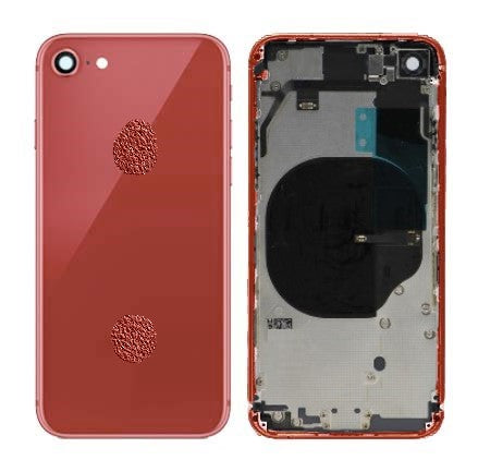 Back Housing W/ Small Components Pre-Installed For iPhone 8 (OEM Pulled Grade A )