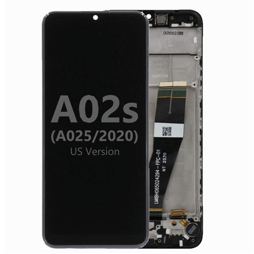 LCD Screen and Digitizer With Frame for Galaxy A02s (A025U / 2020) (US Version)