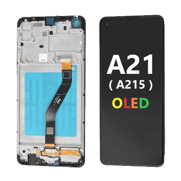 Screen & Digitizer Assembly with Frame for Galaxy A21 (A215/2020)