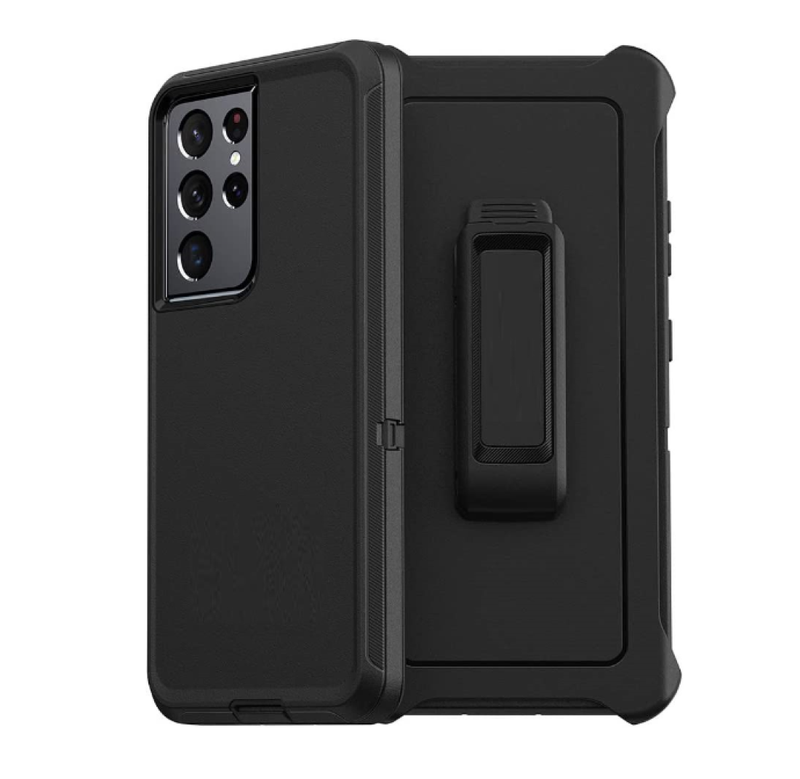 Shock Proof Defender Phone Case with Holster for Samsung Galaxy S21 Ultra