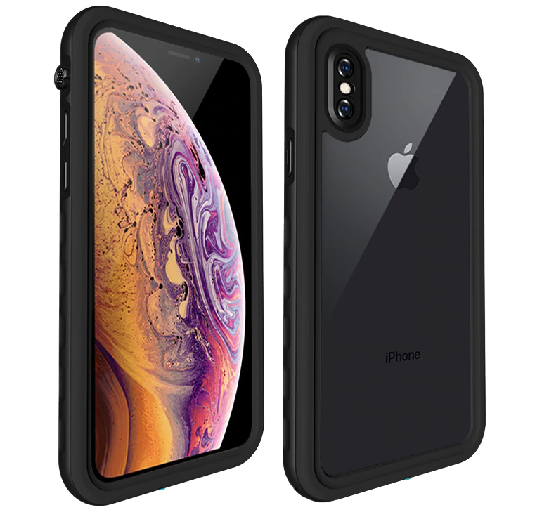 ( Black ) Waterproof Slim Life Proof Case for iPhone X/ iPhone XS Built-in Screen Protector Shockproof Dustproof Heavy Duty Full Body Protective Case