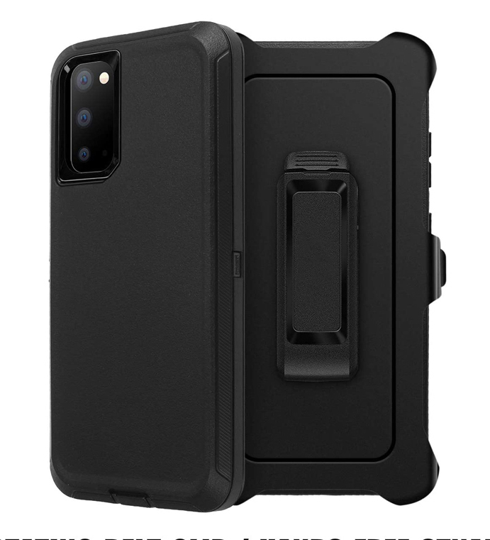 Shock Proof Defender Phone Case with Holster for Samsung Galaxy S20