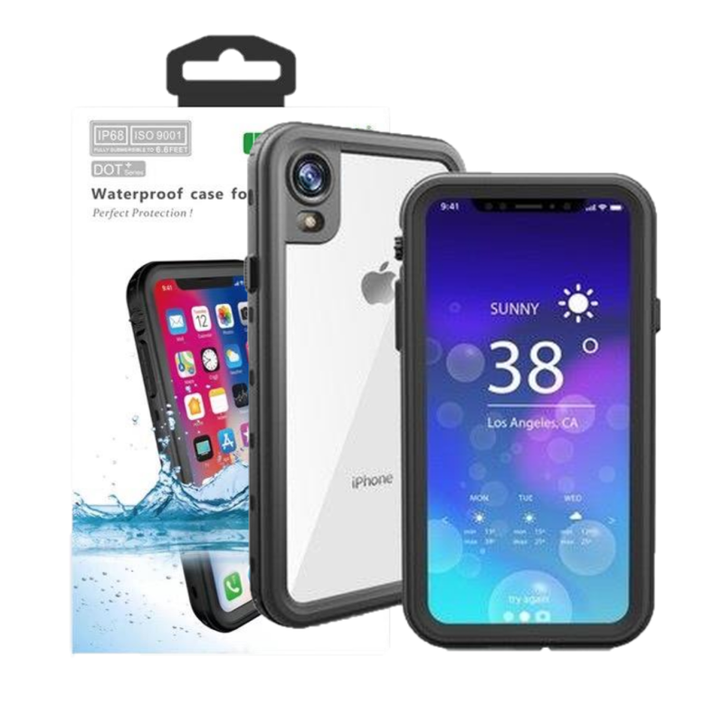 Waterproof Slim Life Proof Case for iPhone XR Built-in Screen Protector Shockproof Dustproof Heavy Duty Full Body Protective Case